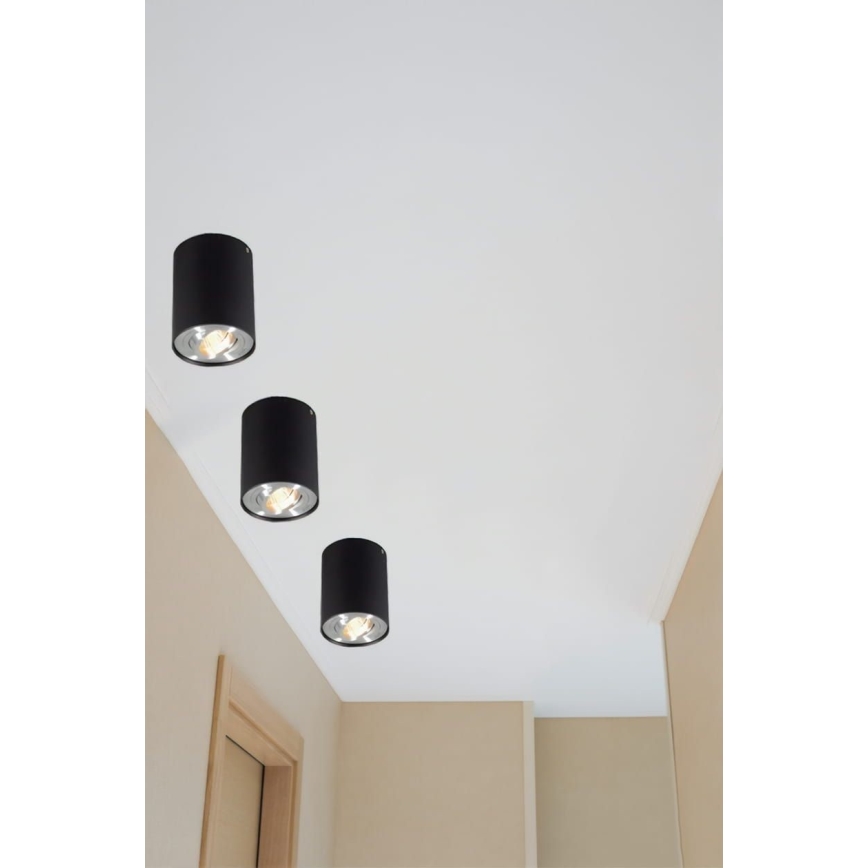 Spot TUBA 1xGU10/50W/230V zwart
