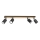 Spot TULON 4xGU10/8W/230V zwart/eiken