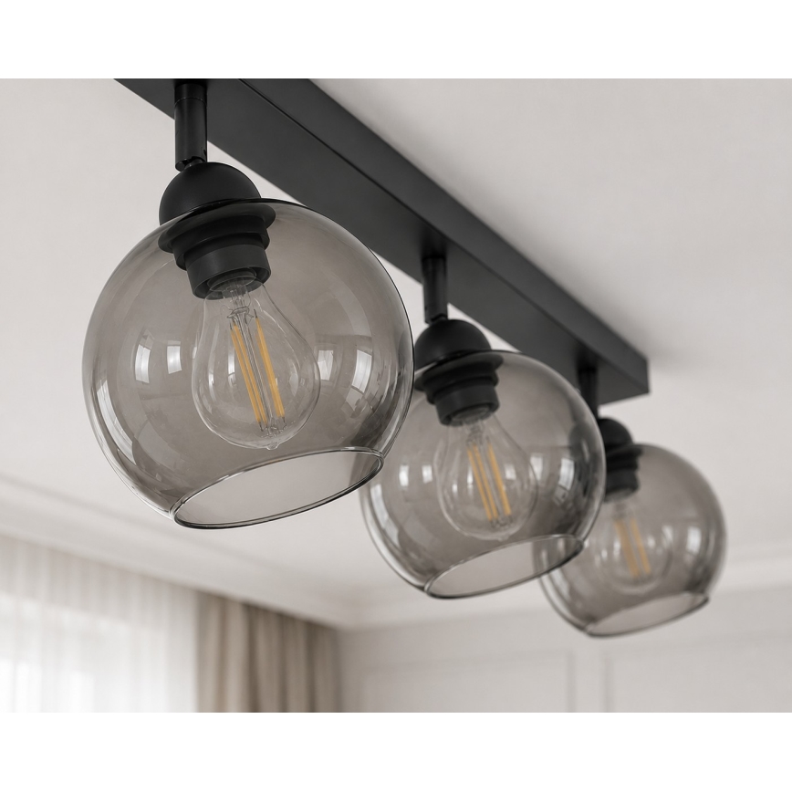 Spot UNO 3xE27/60W/230V zwart