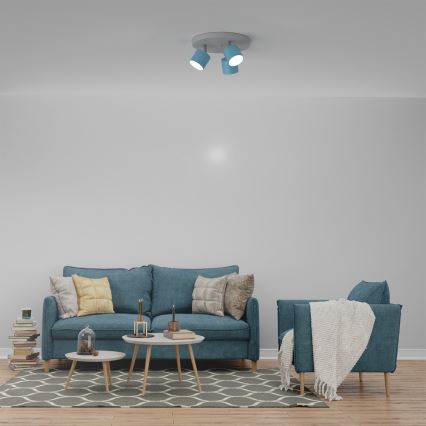 Spot Verlichting DIXIE 3xGX53/11W/230V blauw