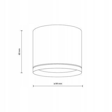 Spot VIVO 1xGX53/10W/230V 10 cm wit