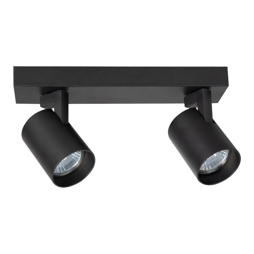 Spot VOLF 2xGU10/10W/230V zwart