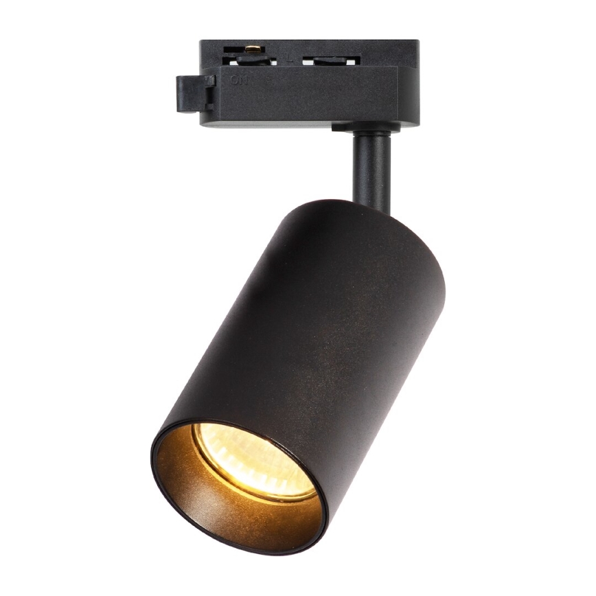 Spot voor 1-fase railsysteem PIPE 1xGU10/10W/230V zwart