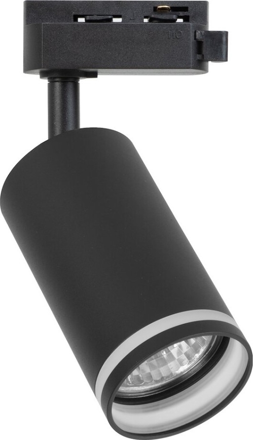 Spot voor 1-fase railsysteem PIPE 1xGU10/10W/230V zwart