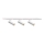 Spot voor een rail Systeem FADO 3xGU10/10W/230V + 1 m railsysteem wit