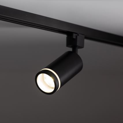 Spot voor 1-fase railsysteem JET RING 1xGU10/10W/230V zwart