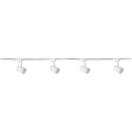 Spot voor een rail Systeem LYNX 4xGU10/10W/230V + 2 x 75 cm railsysteem wit