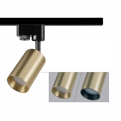 Spot voor een rail Systeem MARIBEL 3xGU10/10W/230V +1 m railsysteem goud