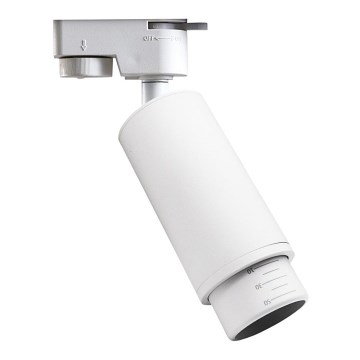 Spot voor een rail Systeem MICA 1xGU10/25W/230V 1-fase wit