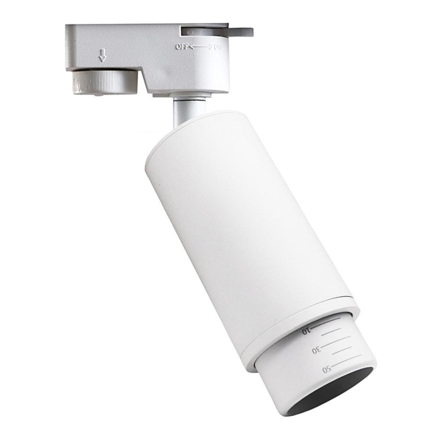 Spot voor een rail Systeem MICA 1xGU10/25W/230V 1-fase wit
