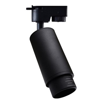 Spot voor een rail Systeem MICA 1xGU10/25W/230V 1-fase zwart