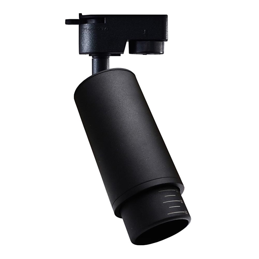 Spot voor een rail Systeem MICA 1xGU10/25W/230V 1-fase zwart