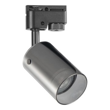 Spot voor een rail Systeem SMOKY 1xGU10/10W/230V zwart