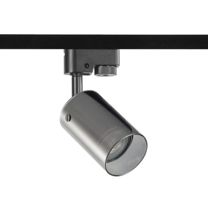 Spot voor een rail Systeem SMOKY 1xGU10/10W/230V zwart