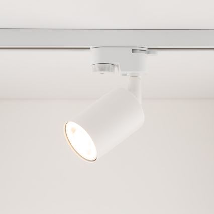 Spot voor 1-fase railsysteem TOP 1xGU10/10W/230V wit