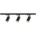 Spot voor railsysteem MICA 3xGU10/10W/230V zwart/goud