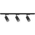 Spot voor railsysteem PIPE 3xGU10/10W/230V zwart