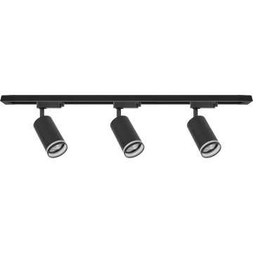 Spot voor railsysteem PIPE 3xGU10/10W/230V zwart