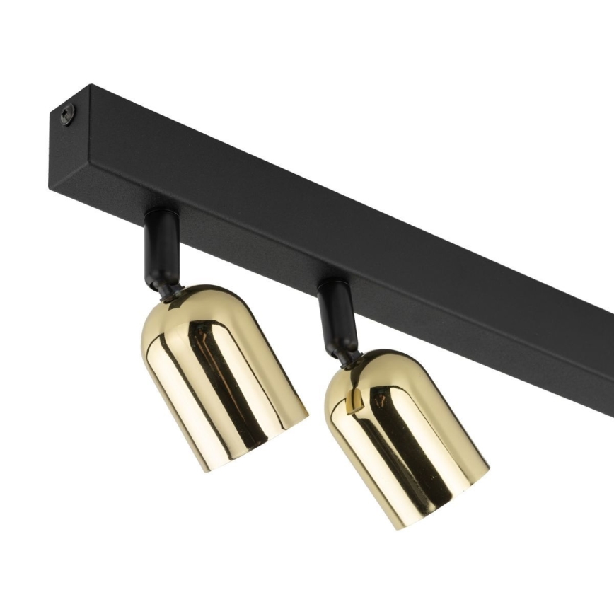 Spotarmatuur TOP 3xGU10/10W/230V zwart/goud