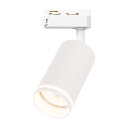 Spotarmatuur voor 1-fase railsysteem PIPE, 1x GU10/10W/230V, wit
