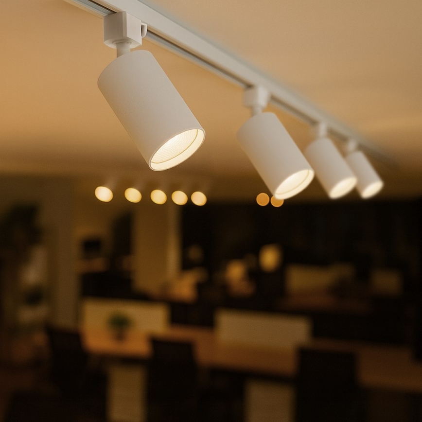 Spotarmatuur voor 1-fase railsysteem TIGER 1xGU10/10W/230V wit