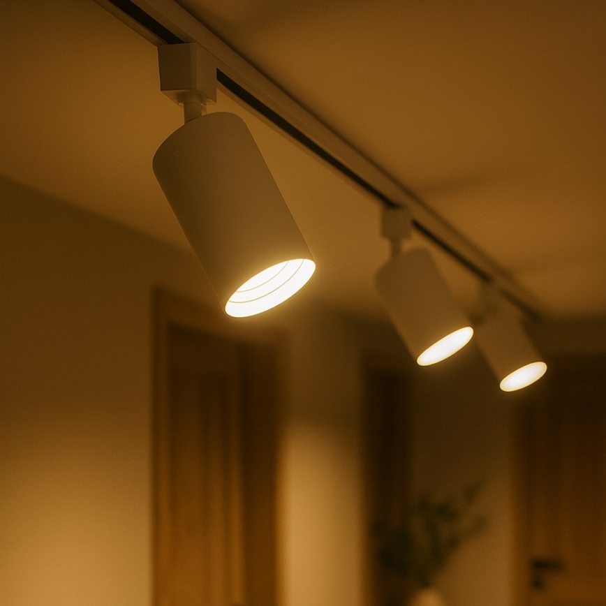 Spotarmatuur voor 1-fase railsysteem TIGER 1xGU10/10W/230V wit