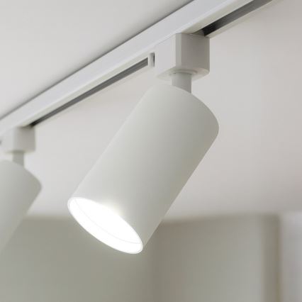 Spotarmatuur voor 1-fase railsysteem TIGER 1xGU10/10W/230V wit