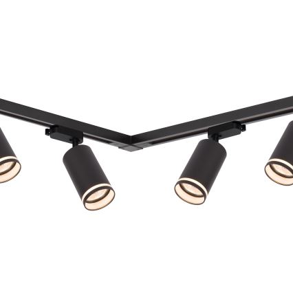 Spotarmatuur voor railsysteem PIPE 6xGU10/10W/230V zwart