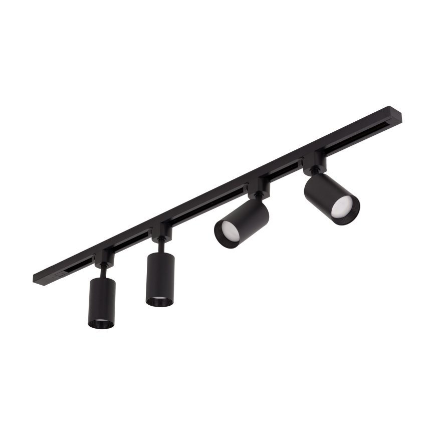 Spotarmatuur voor TRACER railsysteem 4x GU10/10W/230V, 1 m, zwart