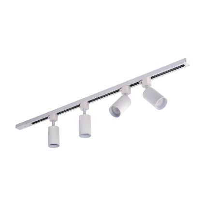 Spotarmatuur voor TRACER railsysteem 4xGU10/10W/230V 1 m wit