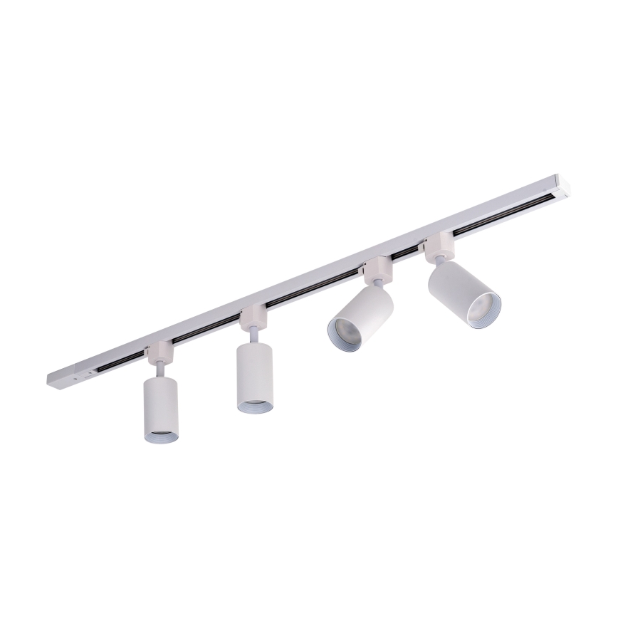 Spotarmatuur voor TRACER railsysteem 4xGU10/10W/230V 1 m wit