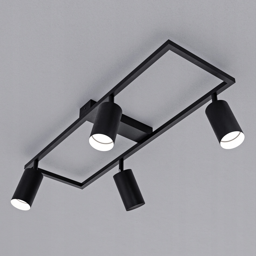 Spotlamp 4xGU10/30W/230V zwart