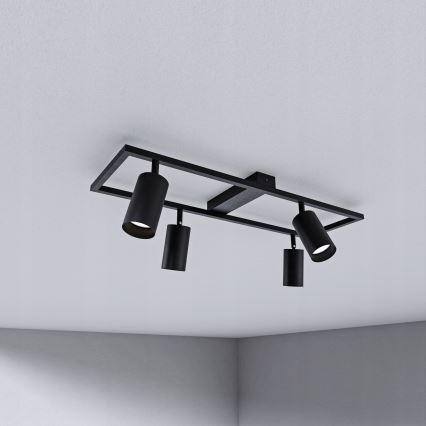 Spotlamp 4xGU10/30W/230V zwart