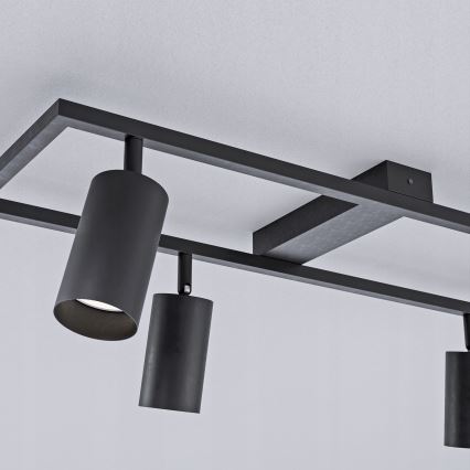 Spotlamp 4xGU10/30W/230V zwart