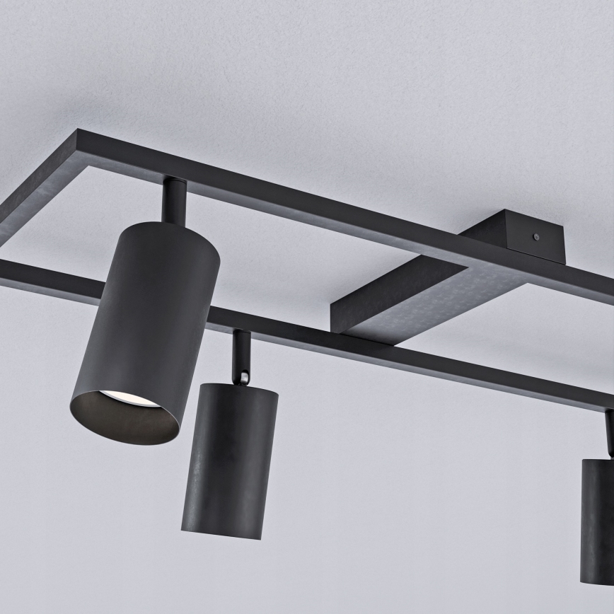 Spotlamp 4xGU10/30W/230V zwart