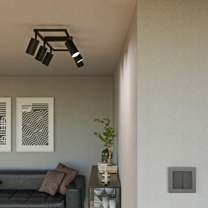 Spotlamp 6xGU10/30W/230V zwart