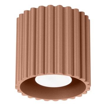 Spotlamp AURA 1xGU10/10W/230V Ø 10 cm bruin