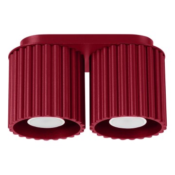 Spotlamp AURA 2xGU10/10W/230V rood