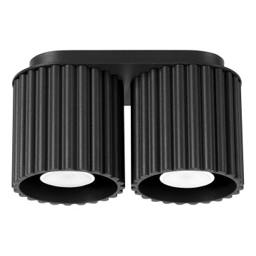 Spotlamp AURA 2xGU10/10W/230V zwart