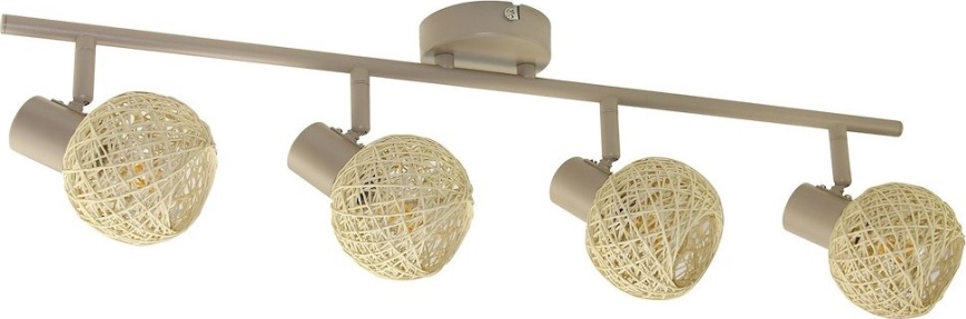 Spotlamp DEX 4xE14/10W/230V beige/crème