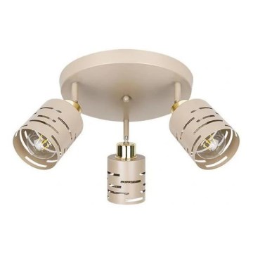 Spotlamp ELEN 3xE27/35W/230V beige/goud