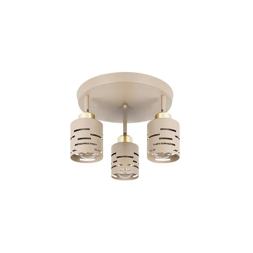 Spotlamp ELEN 3xE27/35W/230V beige/goud