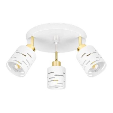 Spotlamp ELEN 3xE27/35W/230V wit/goud