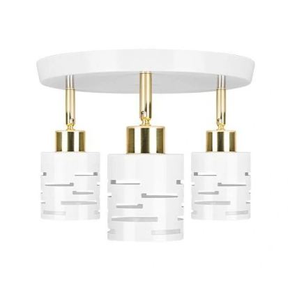 Spotlamp ELEN 3xE27/35W/230V wit/goud
