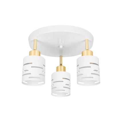Spotlamp ELEN 3xE27/35W/230V wit/goud