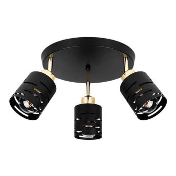 Spotlamp ELEN 3xE27/35W/230V zwart/goud