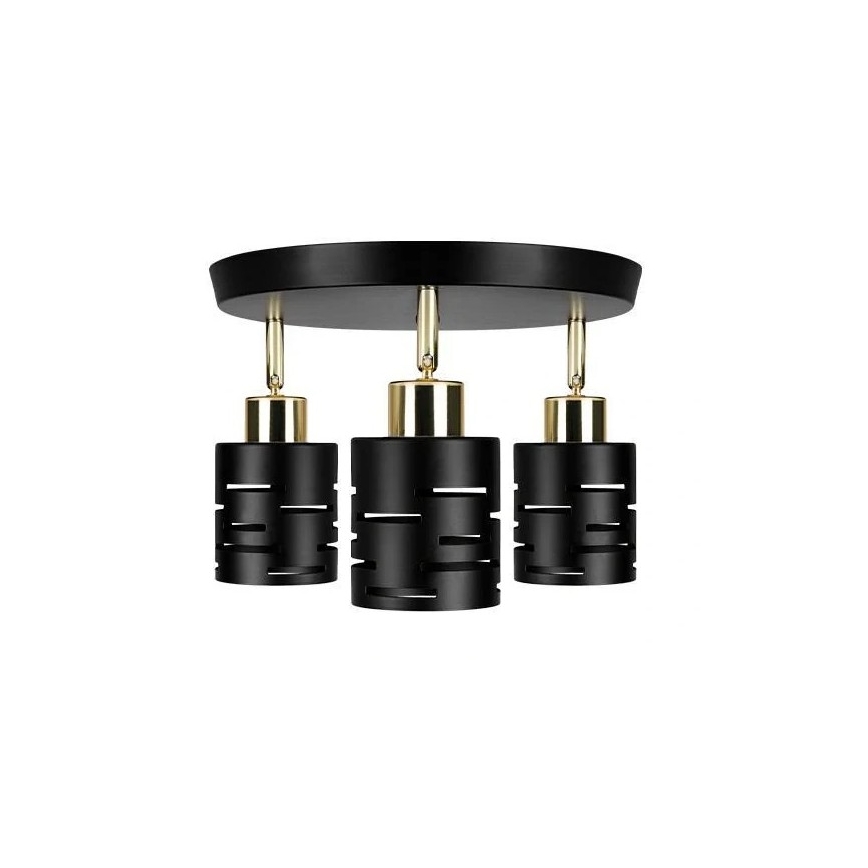 Spotlamp ELEN 3xE27/35W/230V zwart/goud