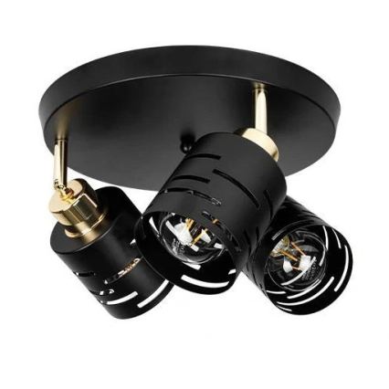 Spotlamp ELEN 3xE27/35W/230V zwart/goud