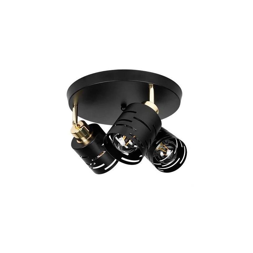 Spotlamp ELEN 3xE27/35W/230V zwart/goud