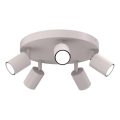 Spotlamp FUN 5xGU10/8W/230V crèmekleurig